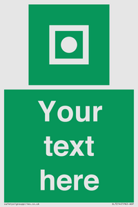 Custom sign safe condition Shipboard general alarm